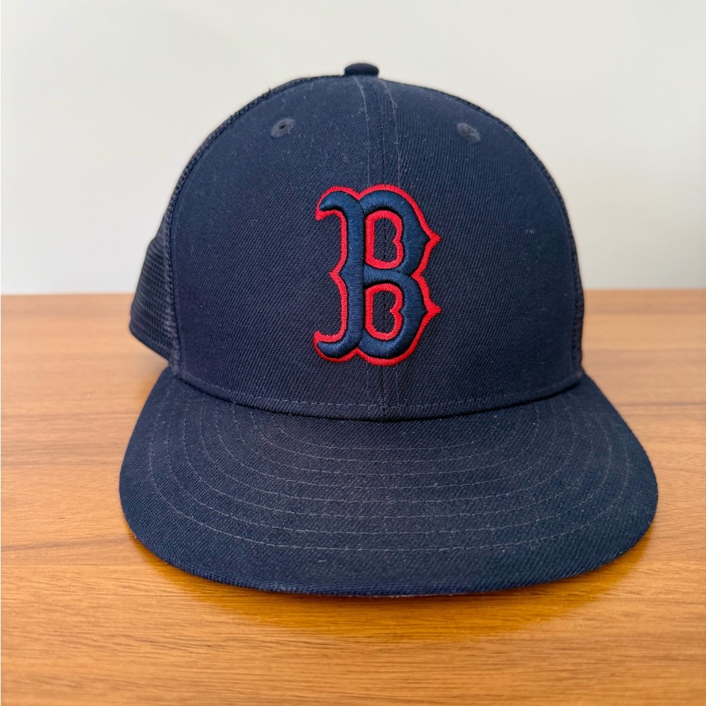 Boston Red Sox New Era Dark Blue Cap Size 7 1/4